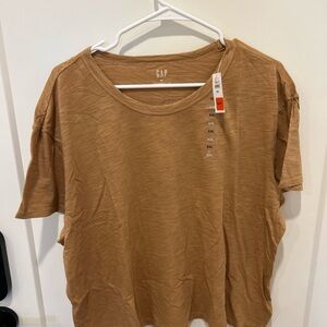 GAP Women's Brown Short Sleeve Tee